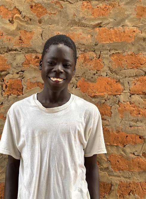 Samuel, age 14, at Mark of Hope International in Uganda