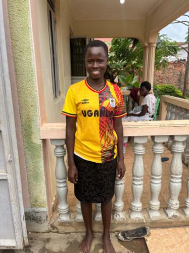 Mary, age 19, at Mark of Hope International in Uganda