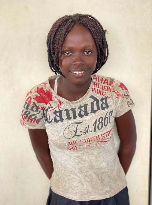 Lilian, age 14, at Mark of Hope International in Uganda