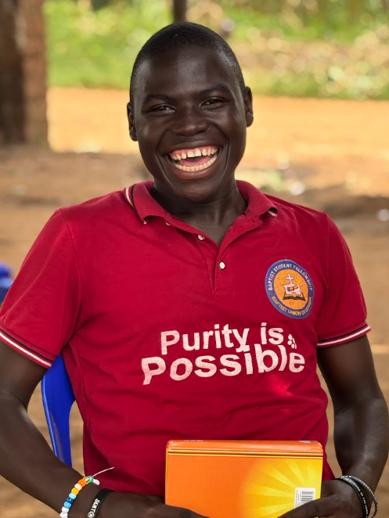 John Bosco, age 19, at Mark of Hope International in Uganda