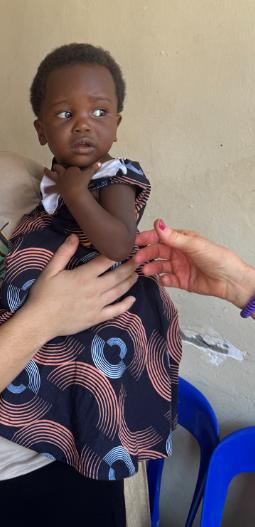 Hope, age 9 months, at Mark of Hope International in Uganda