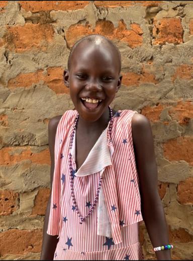 Prisca, age 9, at Mark of Hope International in Uganda